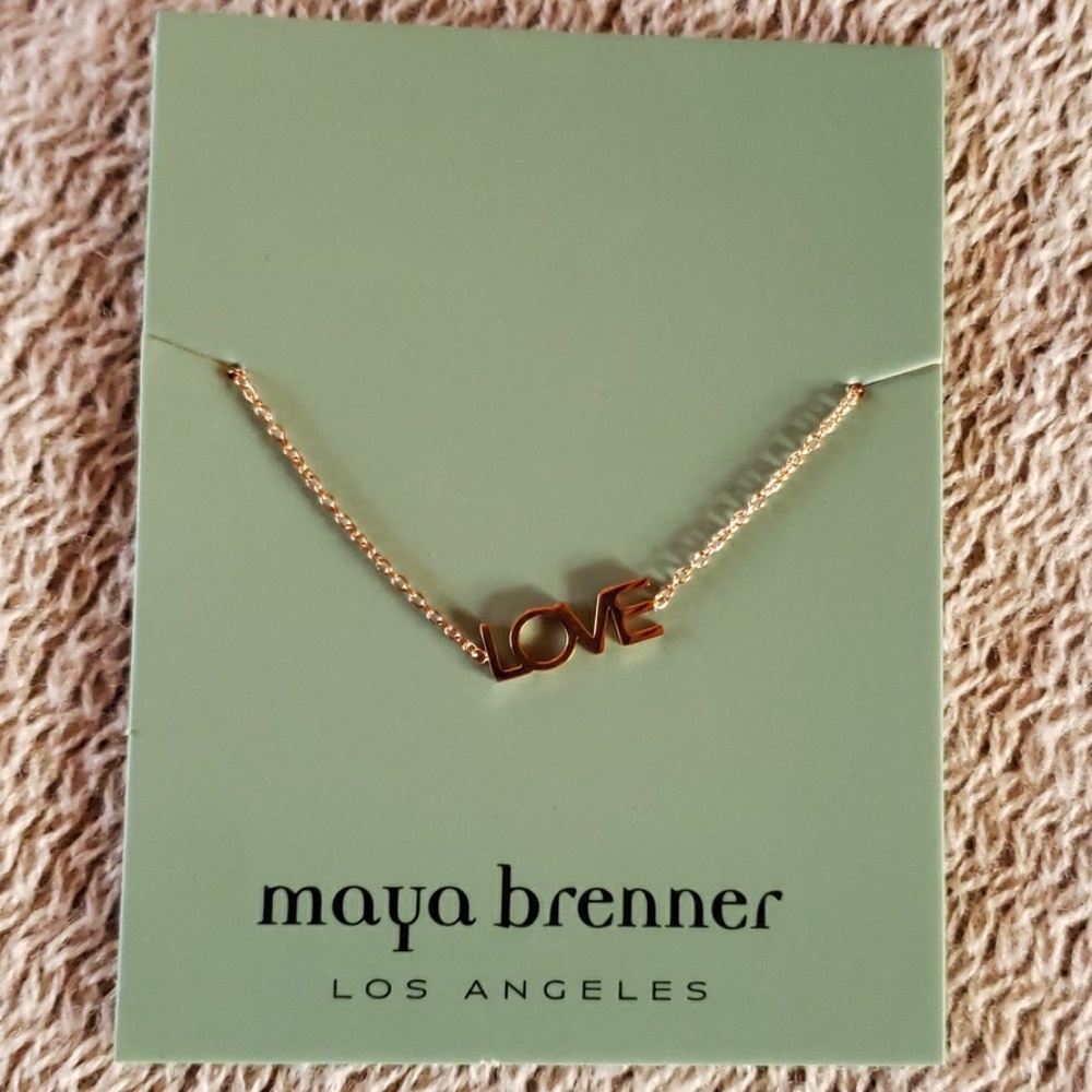 Maya Brenner Rose Gold Love Bracelet